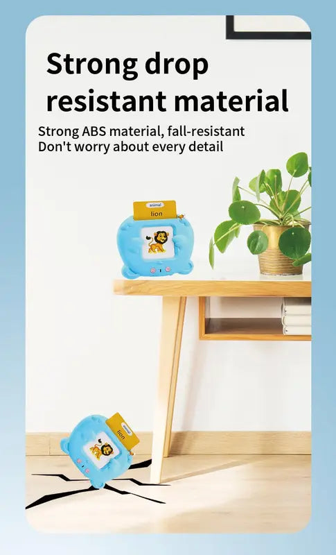 Blue Bear Talking Cards Educational Toy for Toddlers 112 Cards Audible Preschool Learning Machine Early Childhood Development Interactive Reading Cards with Rechargeable Battery ABS Material Wholesale Hub