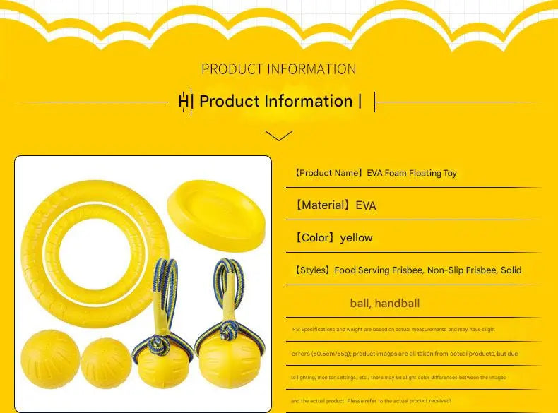 3-Piece Small Dog EVA Floating Dog Ring Toy Set – Interactive Tug-of-War Ring and Water Frisbee, durable chew and teething toy, suitable for training, teeth cleaning, and outdoor play, lightweight floating design Wholesale Hub