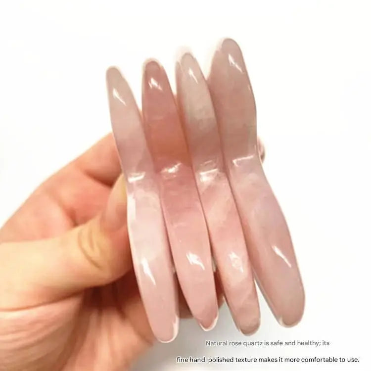 2-piece Pink Natural Gua Sha Facial Tool - Hand-Polished Stone Massage Board for Face and Neck, Cooling Skincare Ritual, Easy Daily Use, Gift Ready Wholesale Hub