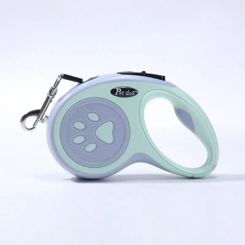 Green Automatic Retractable Dog Leash - 3M Extendable Lead with One-Handed Brake Lock - ABS Casing, Ergonomic Grip, Tangle-Free Nylon Tape, Outdoor Walking Essential Wholesale Hub