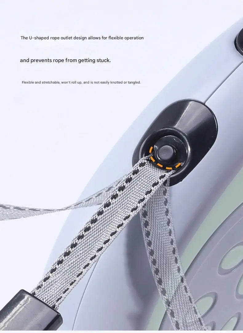 Blue Automatic Retractable Dog Leash - 3M Extendable Lead with One-Handed Brake Lock - ABS Casing, Ergonomic Grip, Tangle-Free Nylon Tape, Outdoor Walking Essential Wholesale Hub
