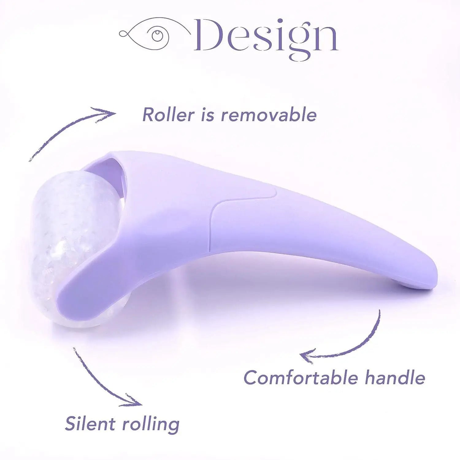 2-piece Light Blue Face Ice Roller with Gel Cooling Head and Gua Sha Board- Reusable PP and Gel Cold Massage Tool for De-Puffing, Soothing, and Refreshing Skin, Easy to Freeze, Comfortable Grip, Daily Skincare Essential Wholesale Hub