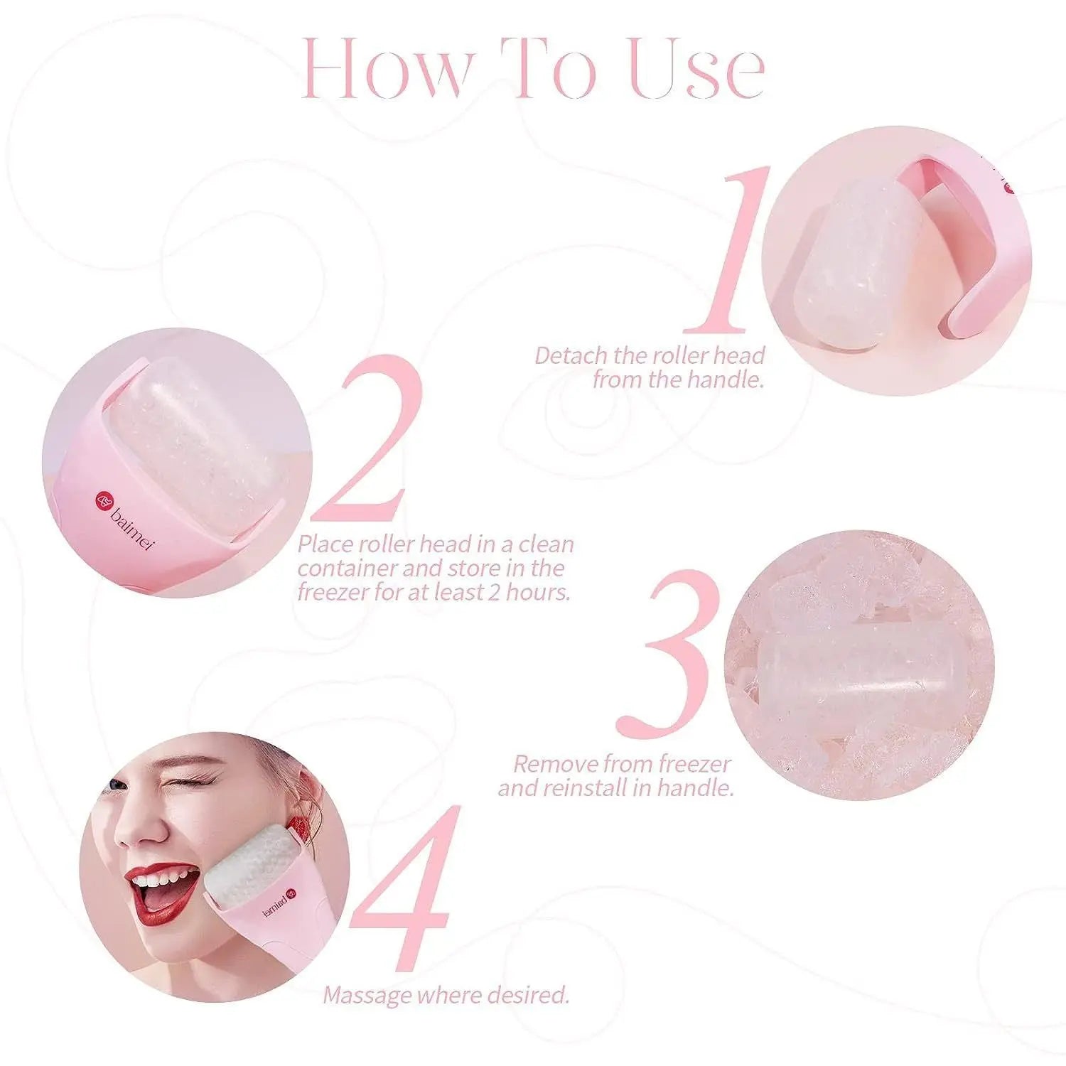 2-piece Light Blue Face Ice Roller with Gel Cooling Head and Gua Sha Board- Reusable PP and Gel Cold Massage Tool for De-Puffing, Soothing, and Refreshing Skin, Easy to Freeze, Comfortable Grip, Daily Skincare Essential Wholesale Hub