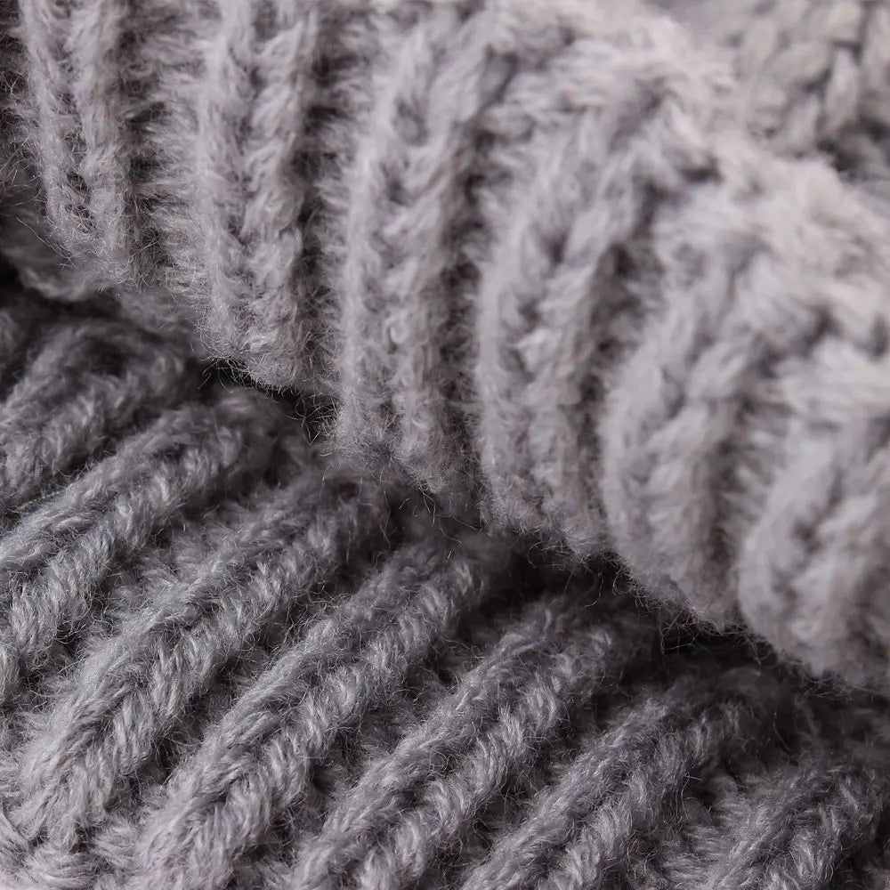White M size Cosy Cable Knit Dog Jumper - Warm Winter Pet Clothing, Soft High Neck Design, Small to Medium Dogs, Easy Wear Pullover Style, Ideal for Chilly Evenings and Outdoor Walks Wholesale Hub