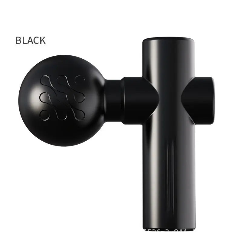 Black Mini Massage Gun - Pocket-Sized Deep Tissue Percussion Massager with 4 Speeds, 7mm Amplitude, 12KG Force, USB-C Rechargeable - Ultra Quiet, 68.7g Lightweight for Muscle Recovery, Travel, Office Wholesale Hub