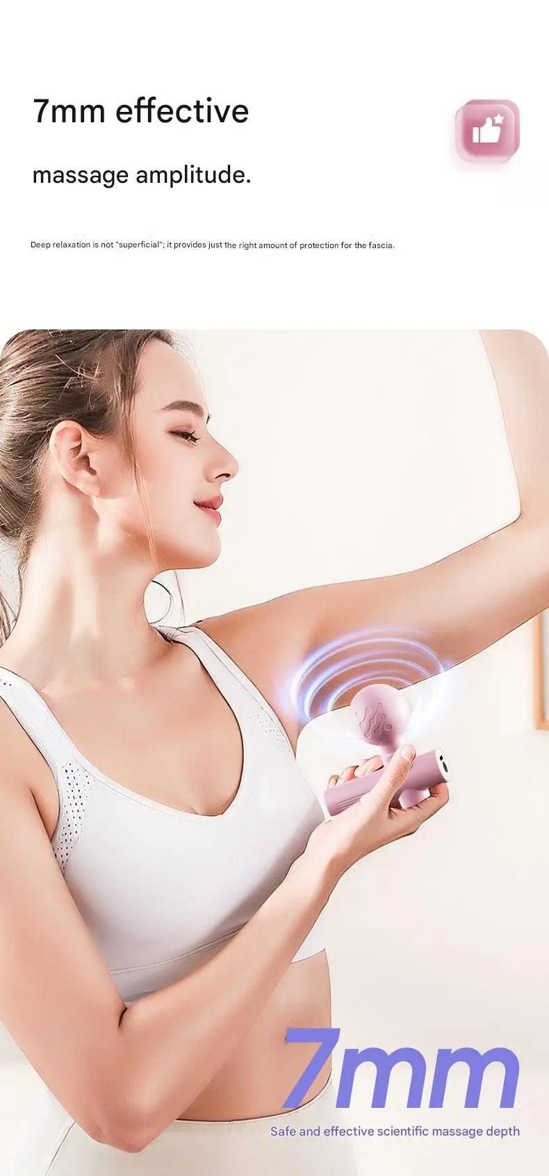 Black Mini Massage Gun - Pocket-Sized Deep Tissue Percussion Massager with 4 Speeds, 7mm Amplitude, 12KG Force, USB-C Rechargeable - Ultra Quiet, 68.7g Lightweight for Muscle Recovery, Travel, Office Wholesale Hub