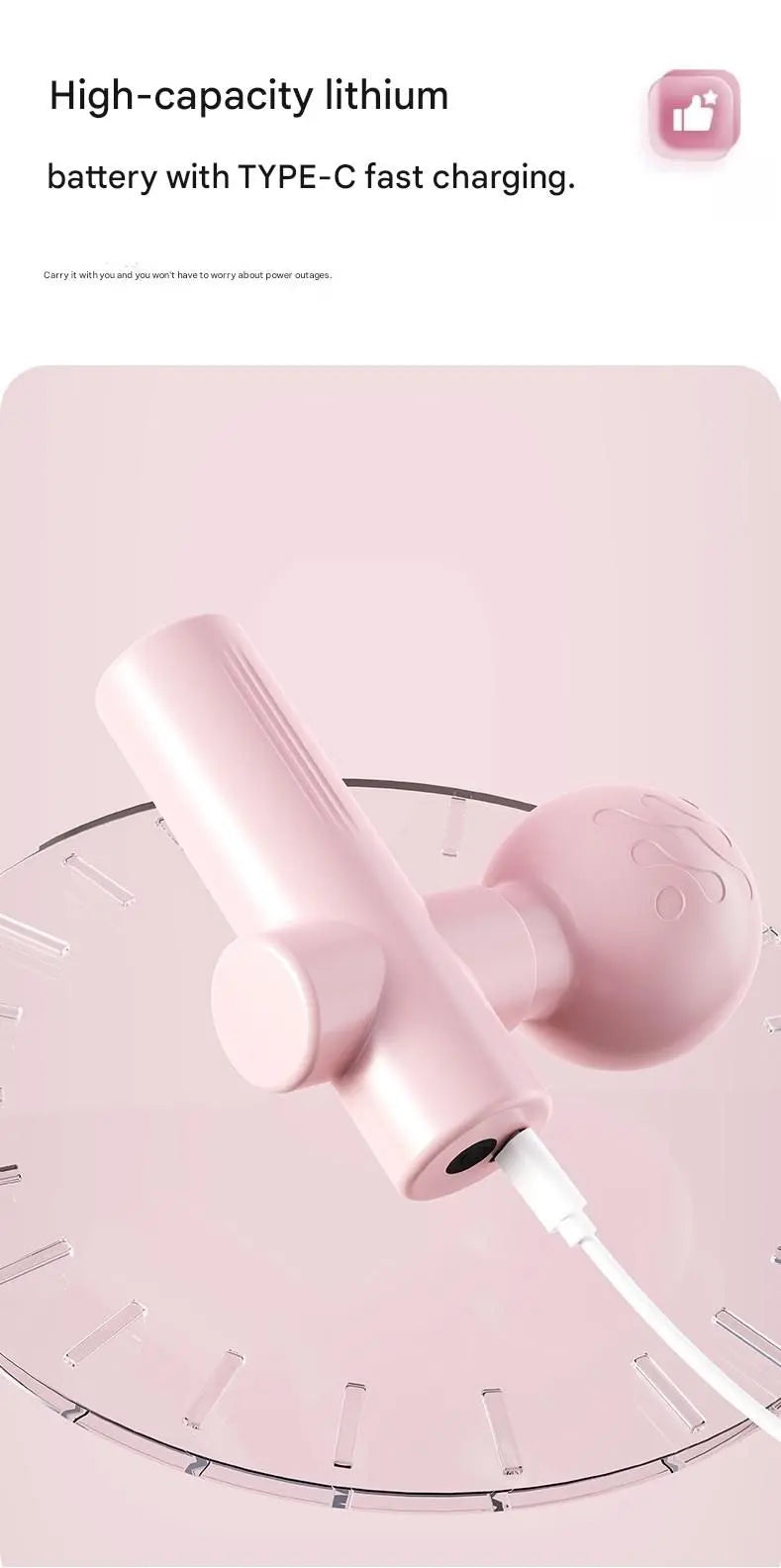 Black Mini Massage Gun - Pocket-Sized Deep Tissue Percussion Massager with 4 Speeds, 7mm Amplitude, 12KG Force, USB-C Rechargeable - Ultra Quiet, 68.7g Lightweight for Muscle Recovery, Travel, Office Wholesale Hub