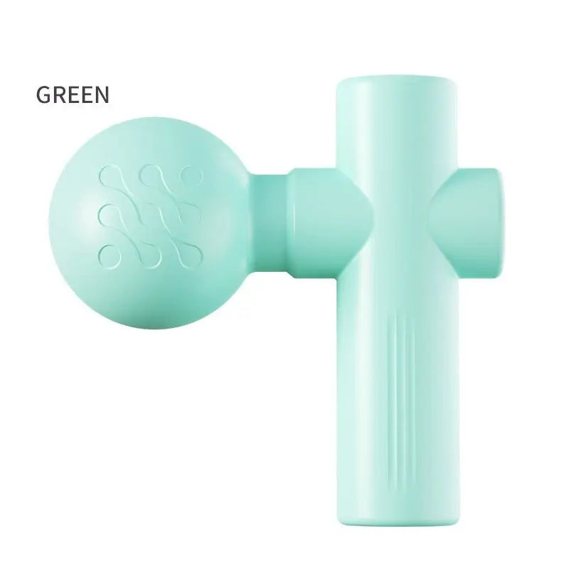 Green Mini Massage Gun - Pocket-Sized Deep Tissue Percussion Massager with 4 Speeds, 7mm Amplitude, 12KG Force, USB-C Rechargeable - Ultra Quiet, 68.7g Lightweight for Muscle Recovery, Travel, Office Wholesale Hub