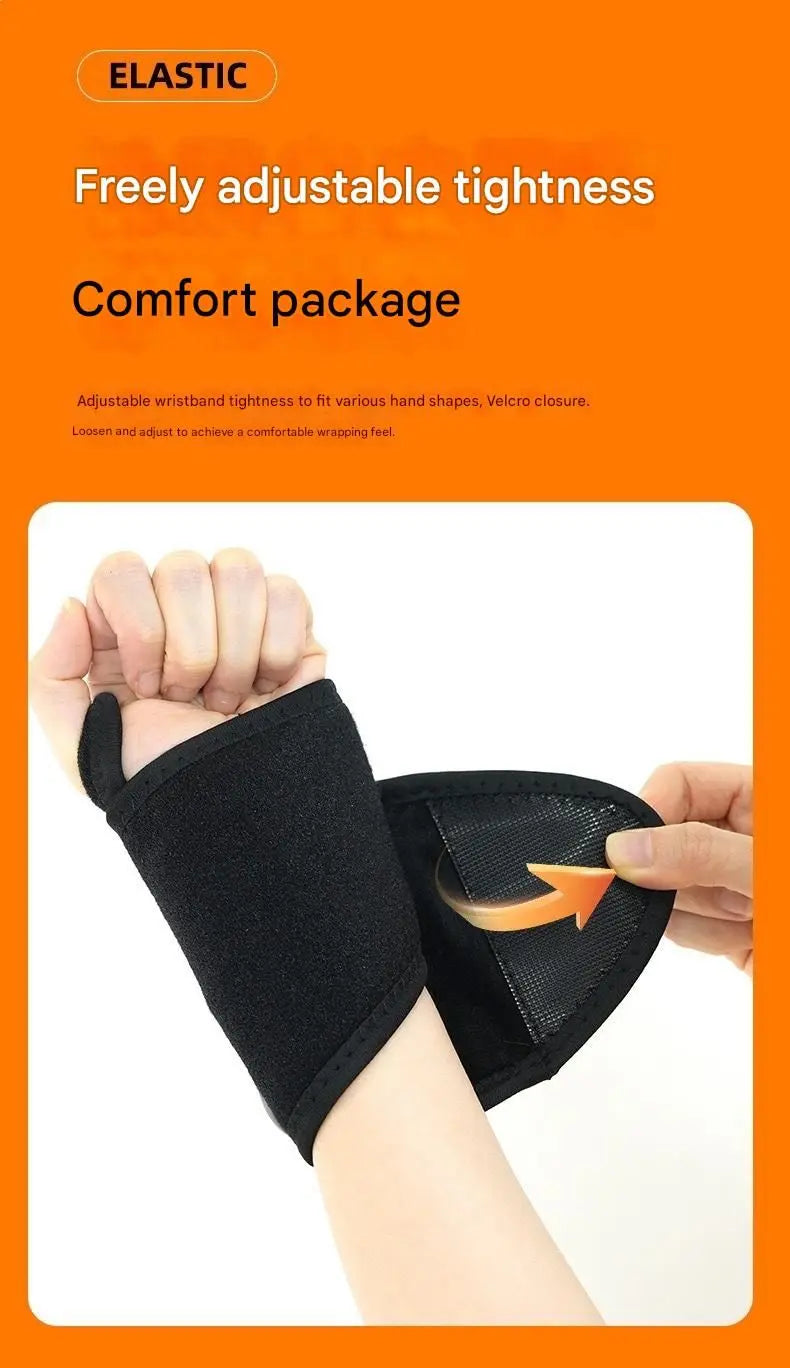 Black 2-piece Electric Heating Wrist Massager with Vibration and Hot Compress - 3 Heat Levels, 3 Vibration Modes, 15 Min Auto Shutoff, Rechargeable - Cordless Wrist Pain Relief Wrap for Office, Sports Recovery, and Daily Care Wholesale Hub