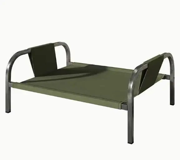 Green Raised Pet Bed for Medium Dogs Cats Elevated Breathable Dog Cot Washable Anti-Moisture Pet Cot 50x40x20cm Wholesale Hub