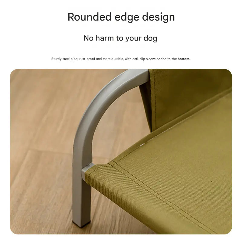 Green Raised Pet Bed for Medium Dogs Cats Elevated Breathable Dog Cot Washable Anti-Moisture Pet Cot 50x40x20cm Wholesale Hub