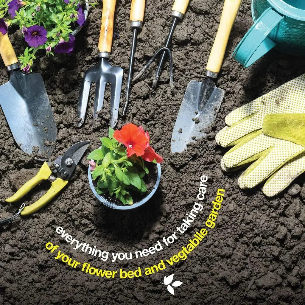 Premium 9-Piece Carbon Steel Garden Tool Set with Organizer Tote Bag – Heavy Duty Gardening Hand Kit with Ergonomic Wooden Handles, Spray Bottle, and Protective Gloves, Perfect Horticulture Gift for Women Wholesale Hub