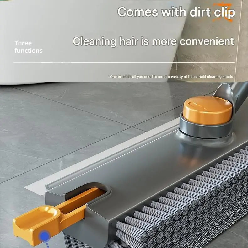2-piece Grey V-Shaped Floor Scrub Brush and Suction Mop Holder Wholesale Hub