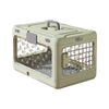 Green Collapsible Pet Carrier Crate - Foldable Travel Airline Dog & Cat Kennel with Transparent Windows Wholesale Hub