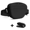 Black Silicone Dog Training Treat Pouch with Adjustable Waist Belt Hands-Free Pet Reward Bag for Outdoor Walks Wholesale Hub