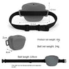 Gray Silicone Dog Training Treat Pouch with Adjustable Waist Belt Hands-Free Pet Reward Bag for Outdoor Walks Wholesale Hub