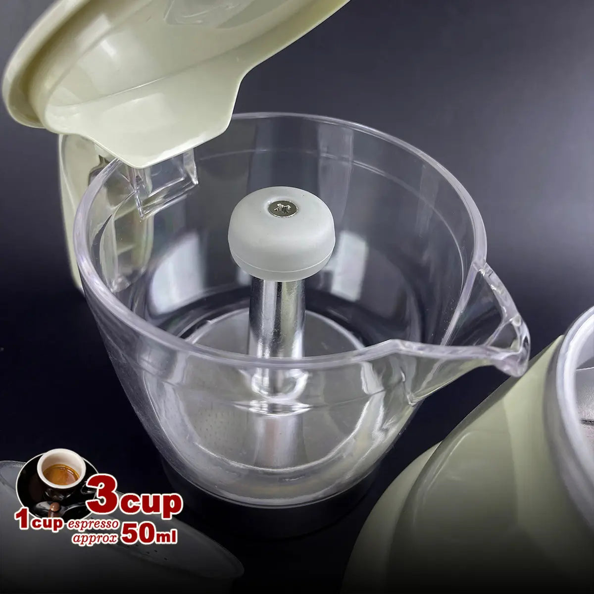 Latest Styles Electric Aluminum Espresso Moka Coffee Maker 3cups Italian Classic - Cream Wholesale Hub