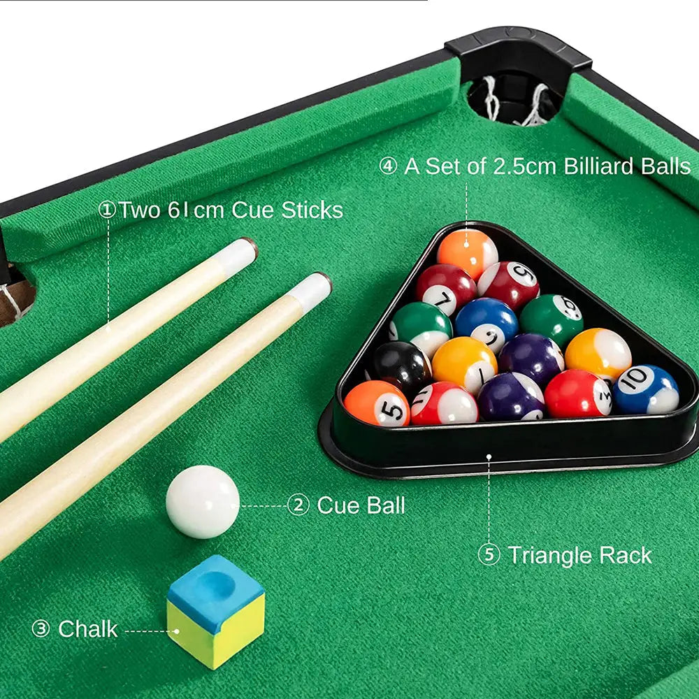 Wooden Mini Snooker Tables Billiards Game Pool Table Set Toy Extra Size For Kids Wholesale Hub