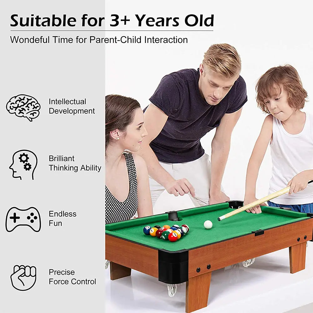 Wooden Mini Snooker Tables Billiards Game Pool Table Set Toy Extra Size For Kids Wholesale Hub