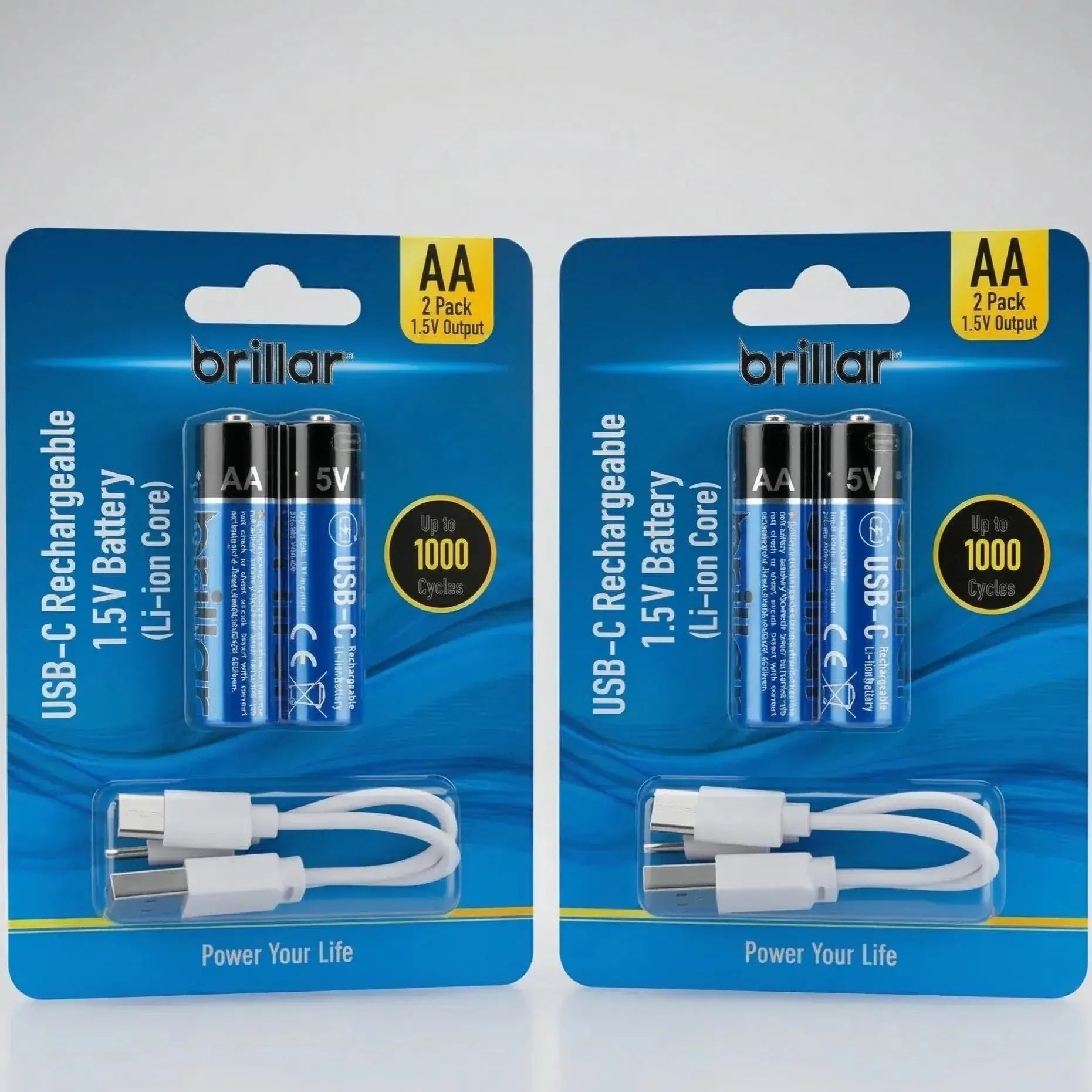 4 PCS AA USB Rechargeable LI-ION Battery Wholesale Hub