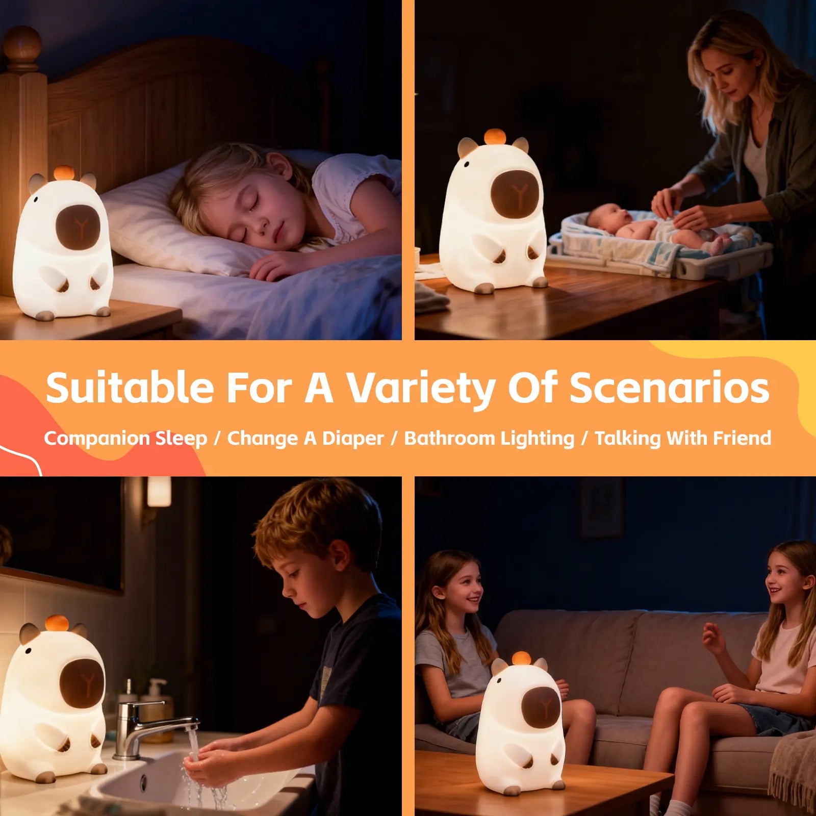 Squishy Capybara Night Light Wholesale Hub