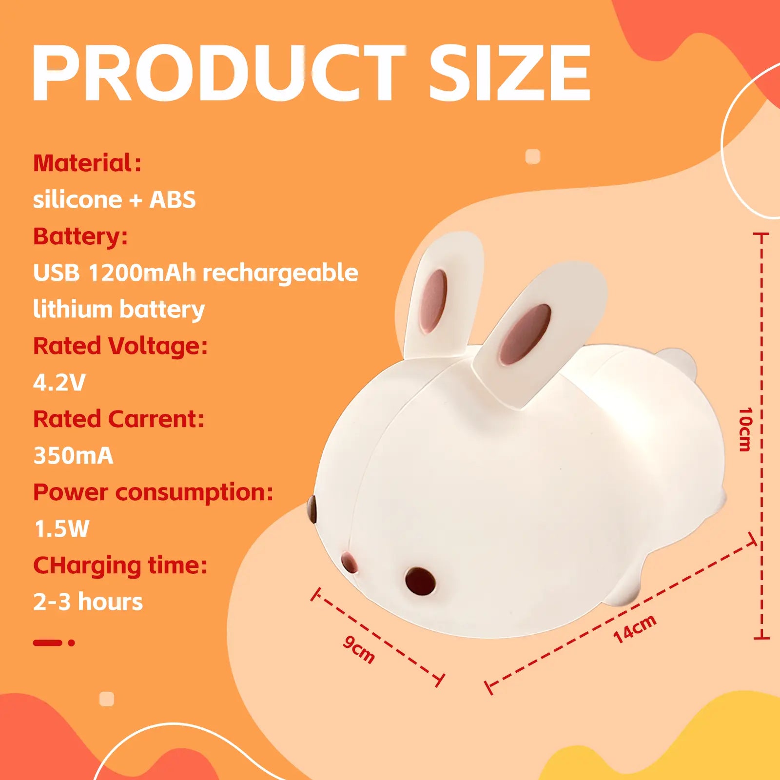 Squishy Cute Bunny Night Light Wholesale Hub