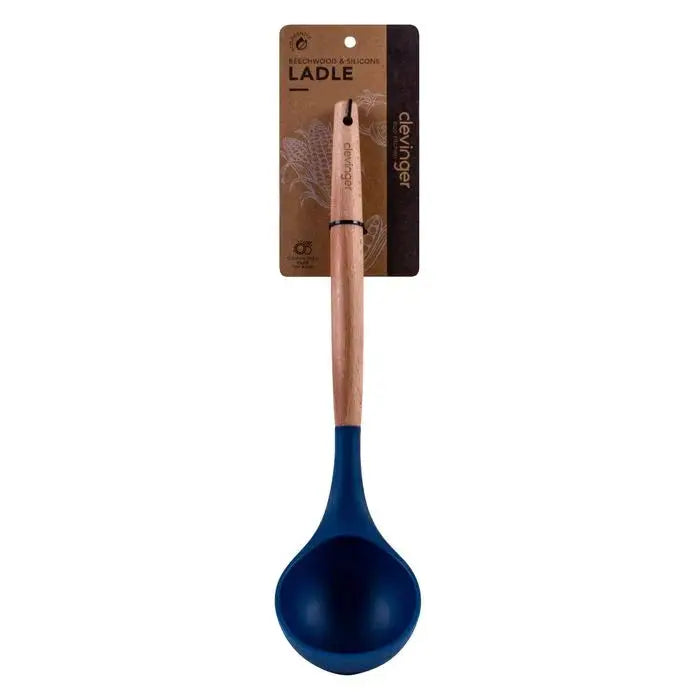 Beechwood & silicone ladle navy Wholesale Hub