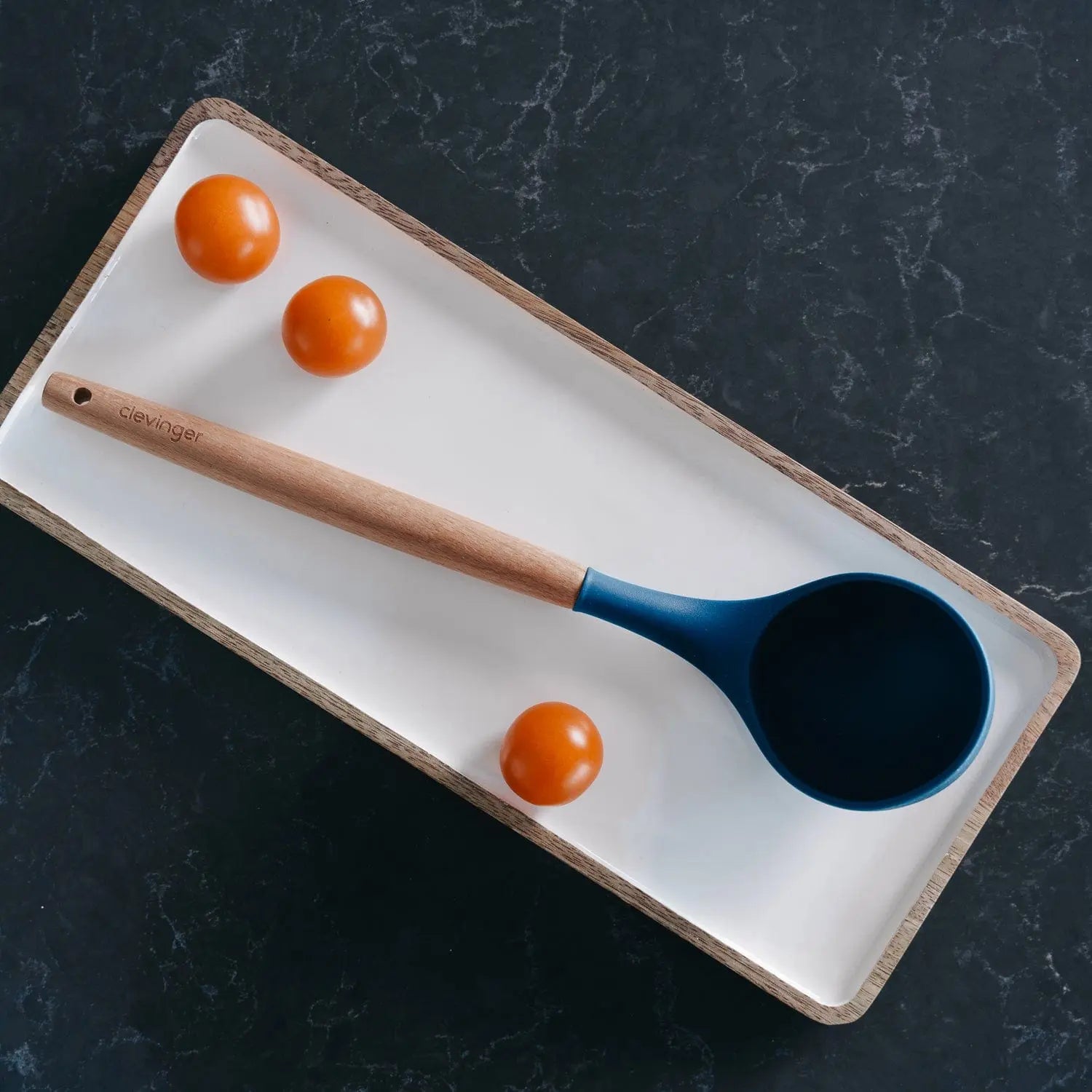 Beechwood & silicone ladle navy Wholesale Hub