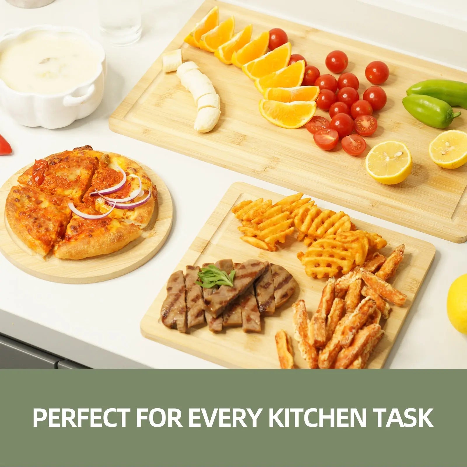 3 Pcs Bamboo Cutting Board Wholesale Hub