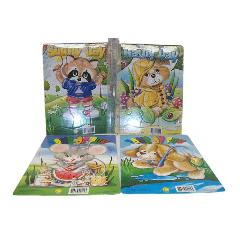 4 PCs of assorted frame tray puzzles Wholesale Hub