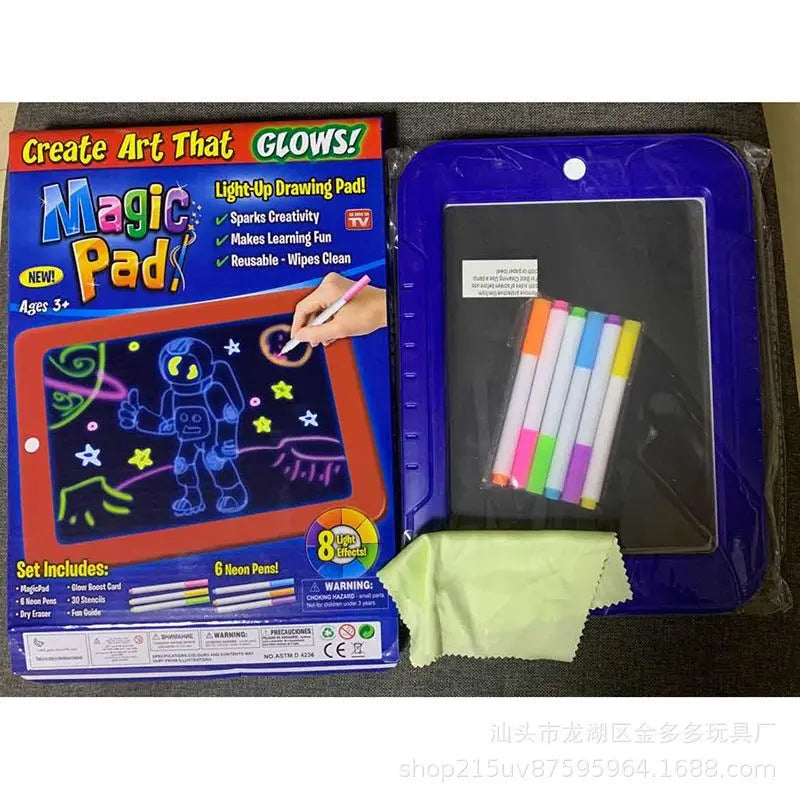 Magic Drawing Pad Electronics LED Writing Board Creative Art For Children Wholesale Hub
