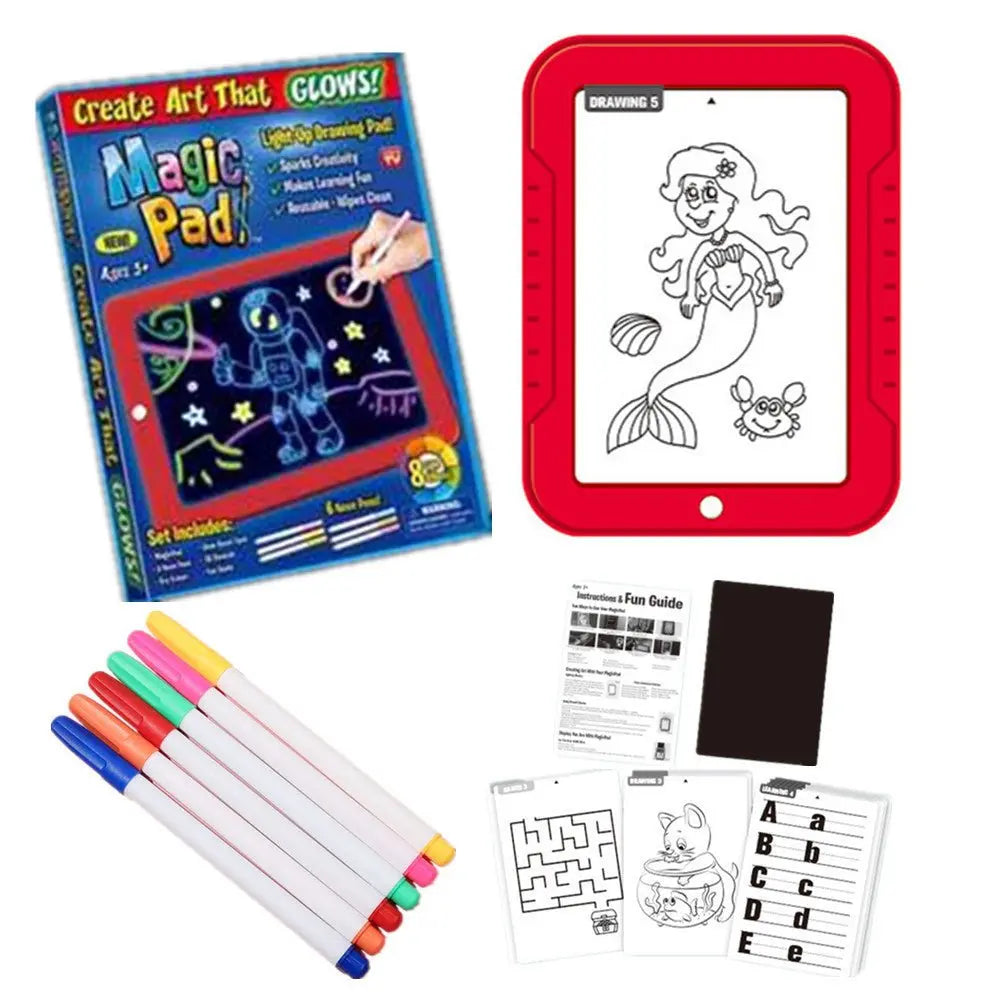 Magic Drawing Pad Electronics LED Writing Board Creative Art For Children Wholesale Hub