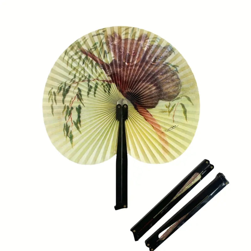 2 PCs of Assorted Folding Paper fans penguin and koloa Wholesale Hub