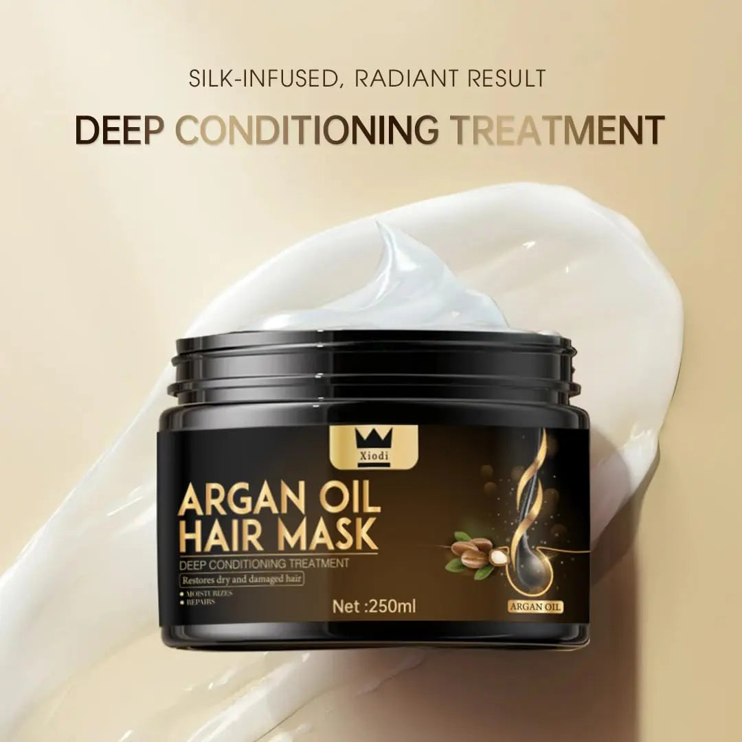 Xiodi Argan Oil Hair Mask, 100% Pure Anti-Hairfall Dandruff Treatment Wholesale Hub