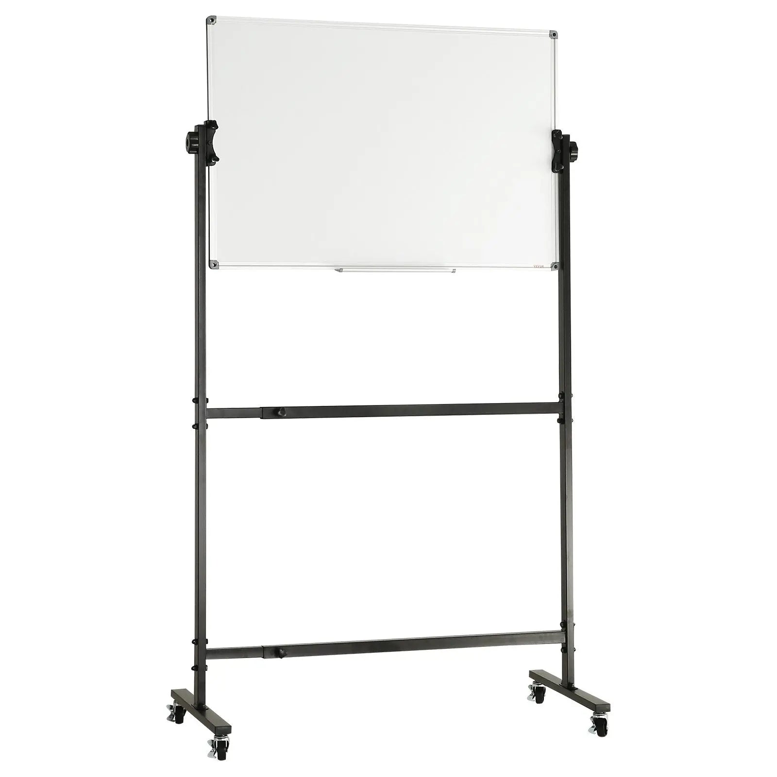 91.5x61cm Rolling Magnetic Whiteboard, Double-sided Mobile Whiteboard, Adjustable Height Dry Erase Board with Wheels, 1 Magnetic Erase & 3 Dry Erase Markers & Movable Tray Office, School Wholesale Hub