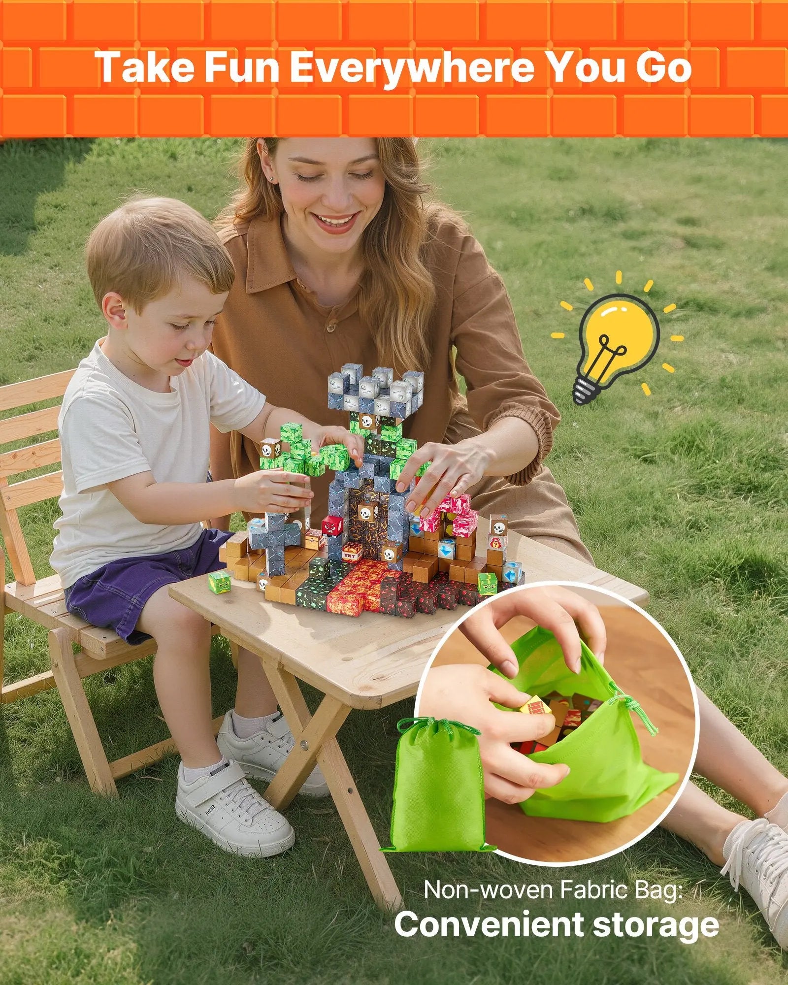 Magnetic Blocks, 150 PCS Dark Castle Set, Magnetic Building Cubes for Kids, STEM Montessori Sensory Toys for Christmas Birthday Gift, Construction Stacking Toy for 3+ Years Old Boys & Girls Wholesale Hub