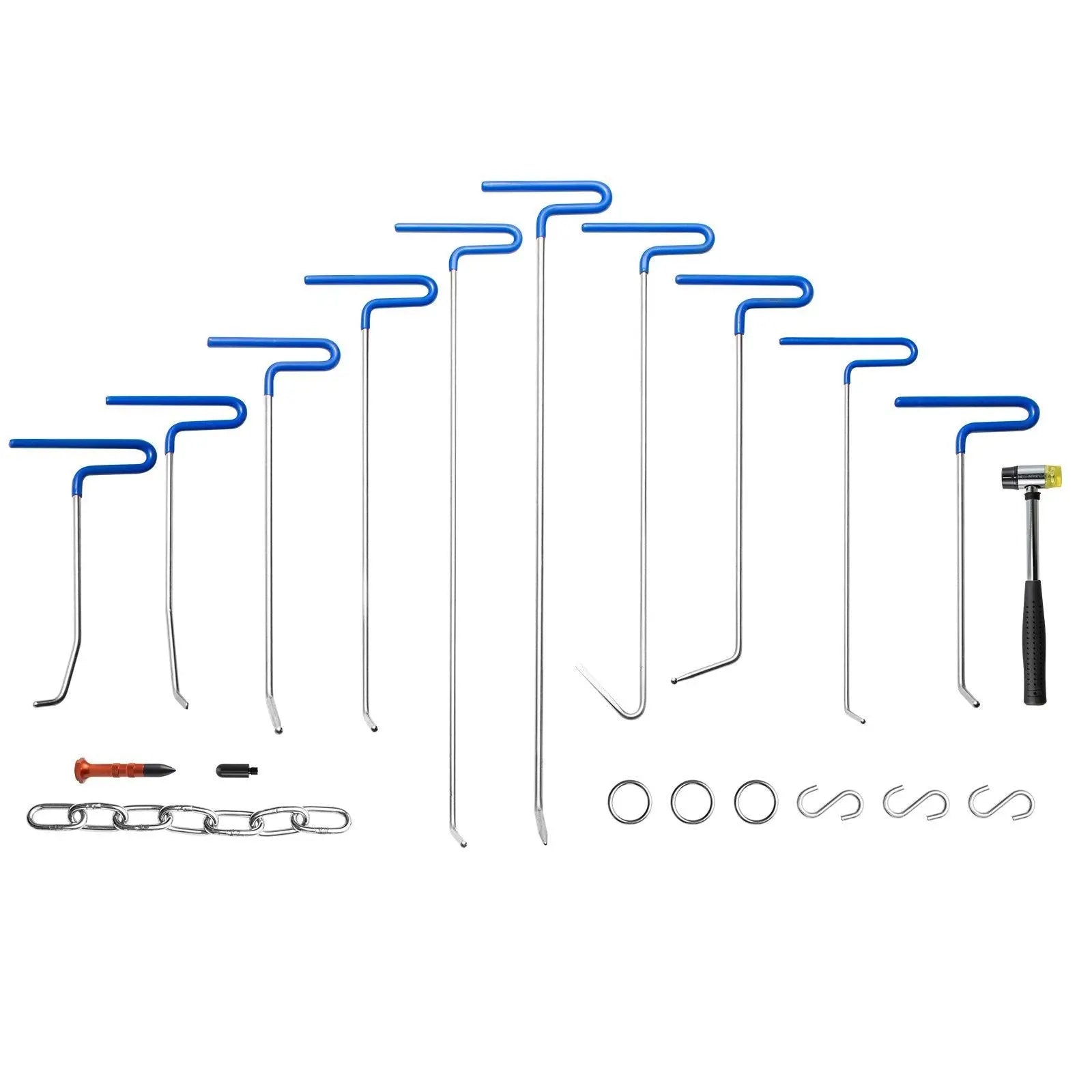 Rods Dent Puller Stainless Steel Paintless Repair Kits Hail Removal 20PCS Wholesale Hub