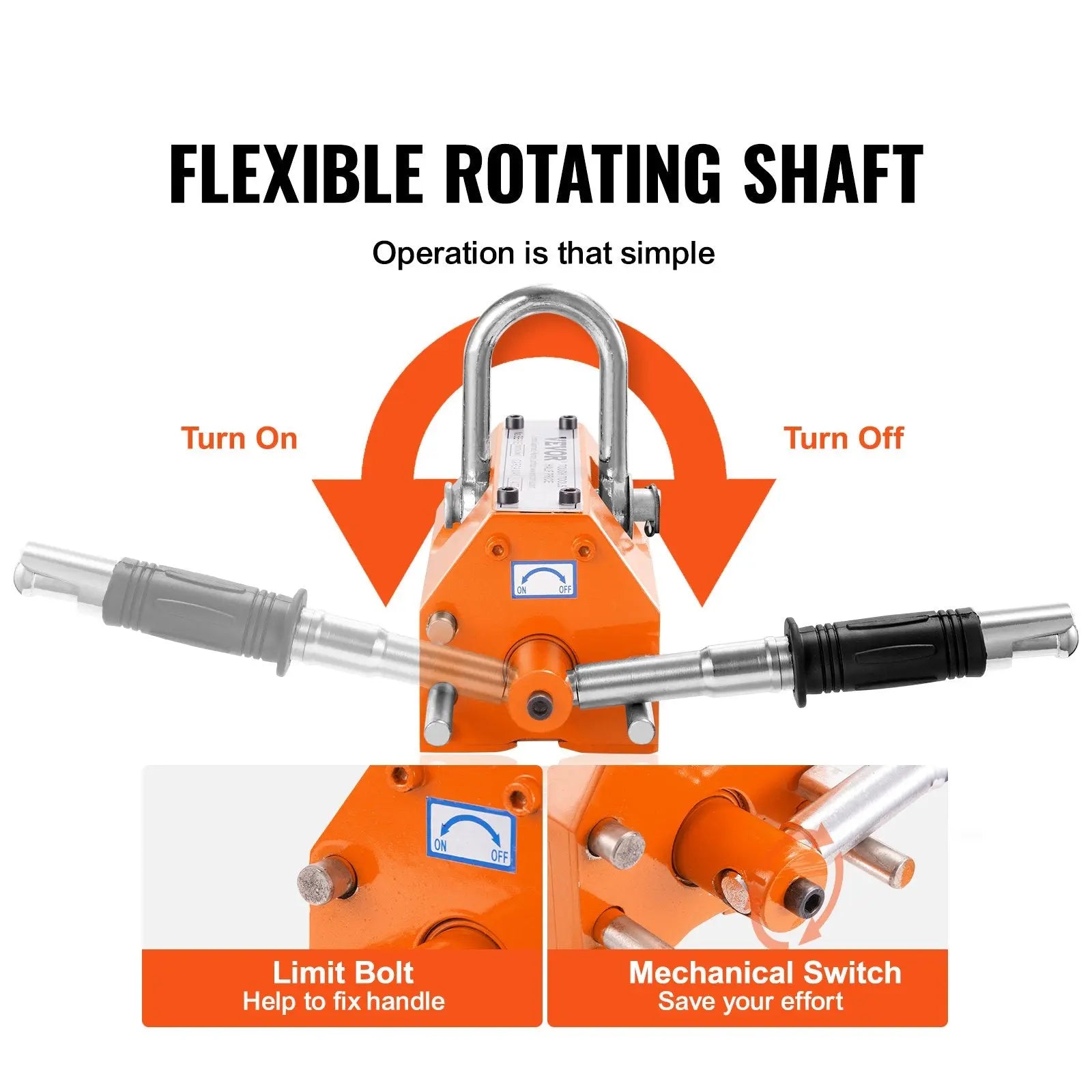 Magnetic Lifter, 1000kg Pulling Capacity, 2.5 Safety Factor, Neodymium & Steel, Lifting Magnet with Release, Permanent Lift Magnets, Heavy Duty Magnet for Hoist, Shop Crane, Block, Board Wholesale Hub