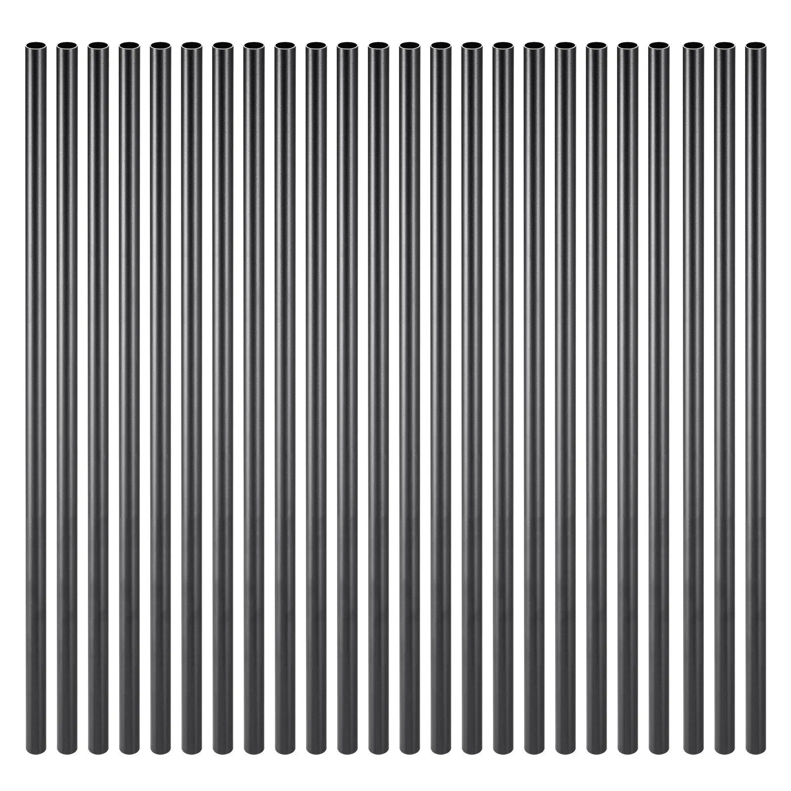 Staircase Balusters 101 Pack, 660 mm Aluminum Stair Balusters, 19 mm Water-Proof Round Metal Spindle Railing, Hollow Deck Railing with Rail Caps & Screws for Stairs, Porch, Patio, Matte Black Wholesale Hub