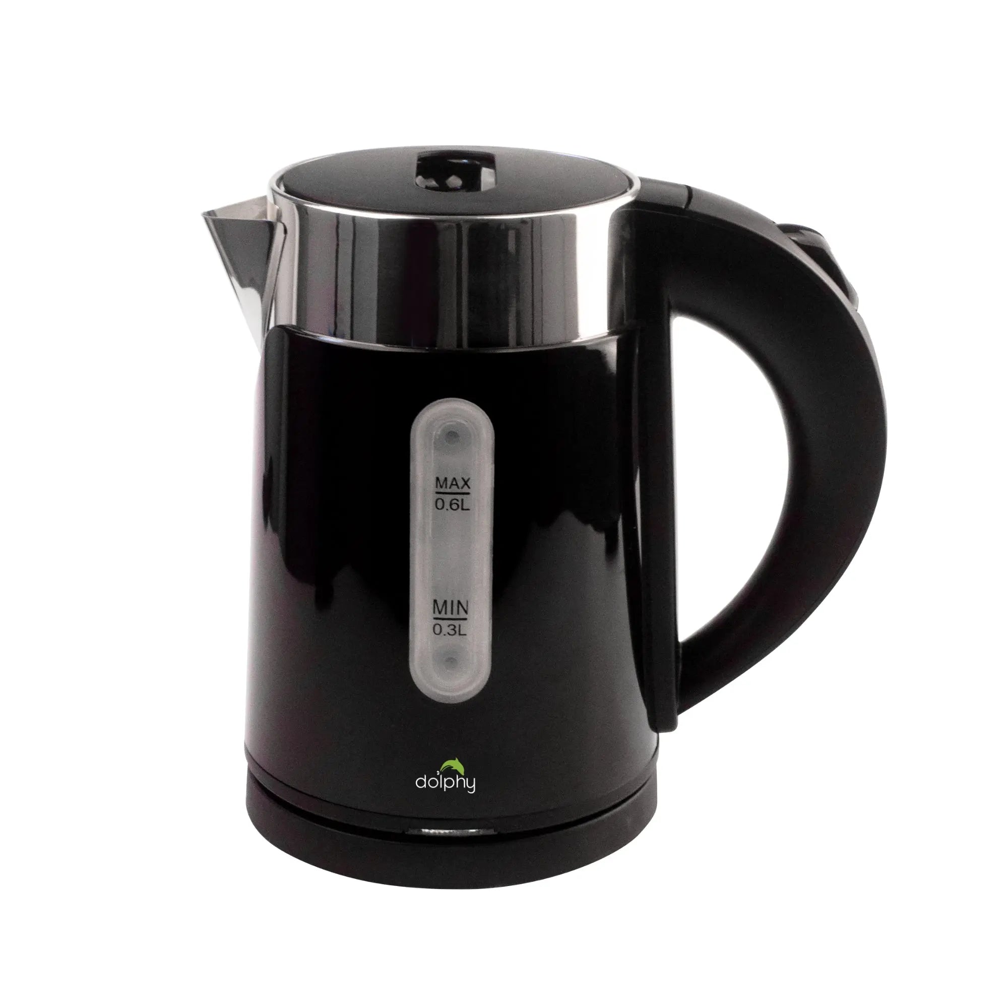 0.6L Stainless Steel Electric Kettle Black Wholesale Hub