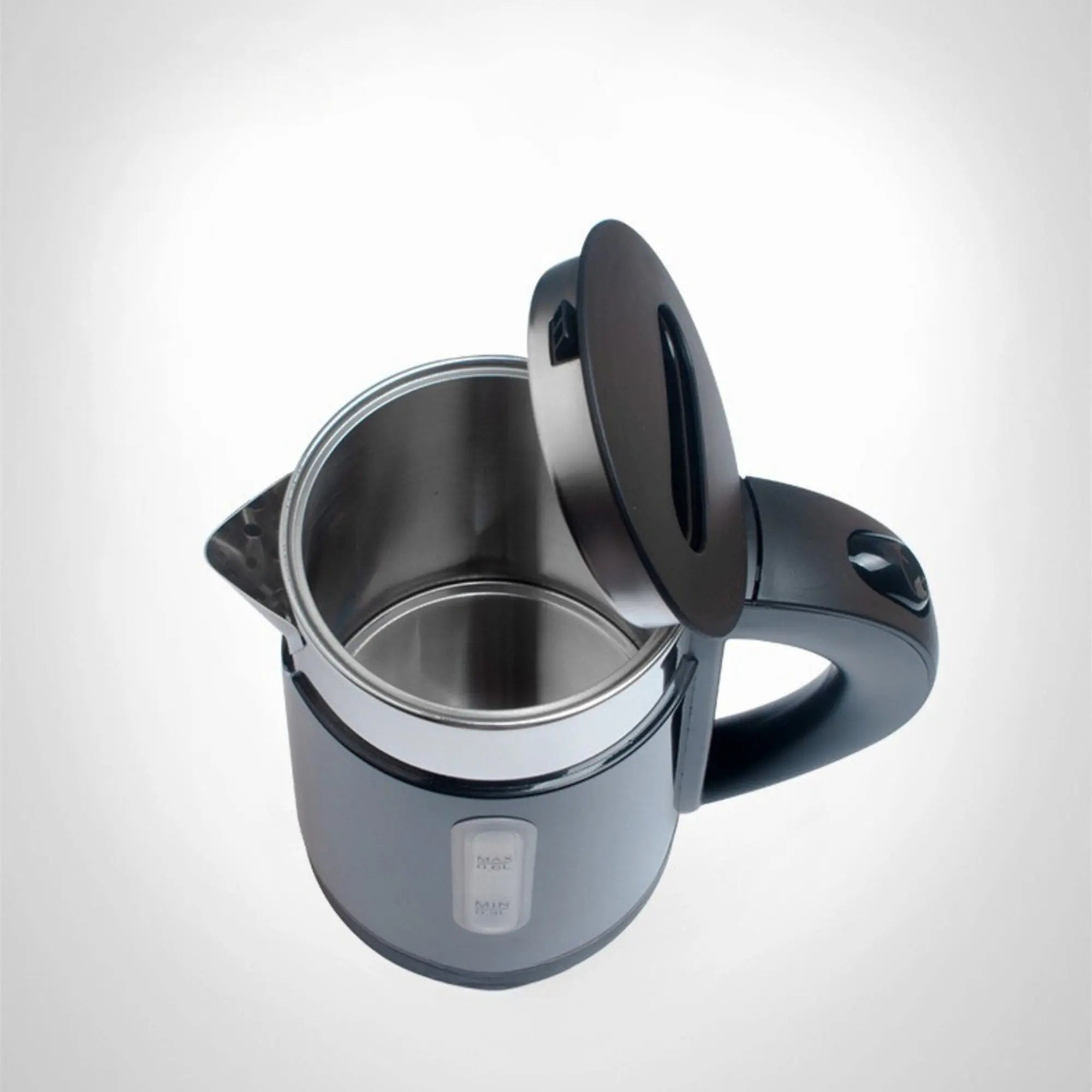 0.6L Stainless Steel Electric Kettle Black Wholesale Hub