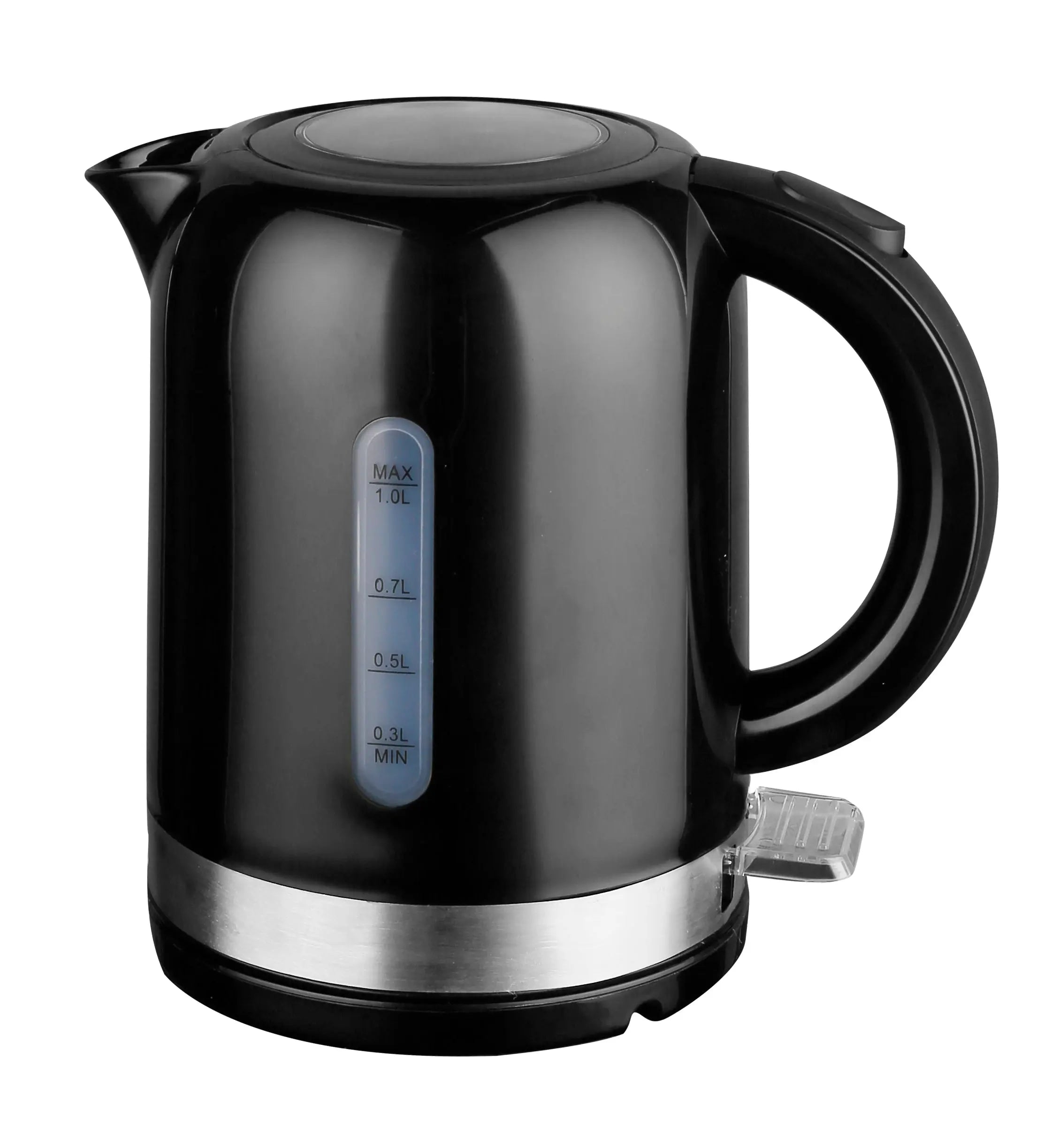 1L Black Electric Kettle High Grade Abs Material Wholesale Hub