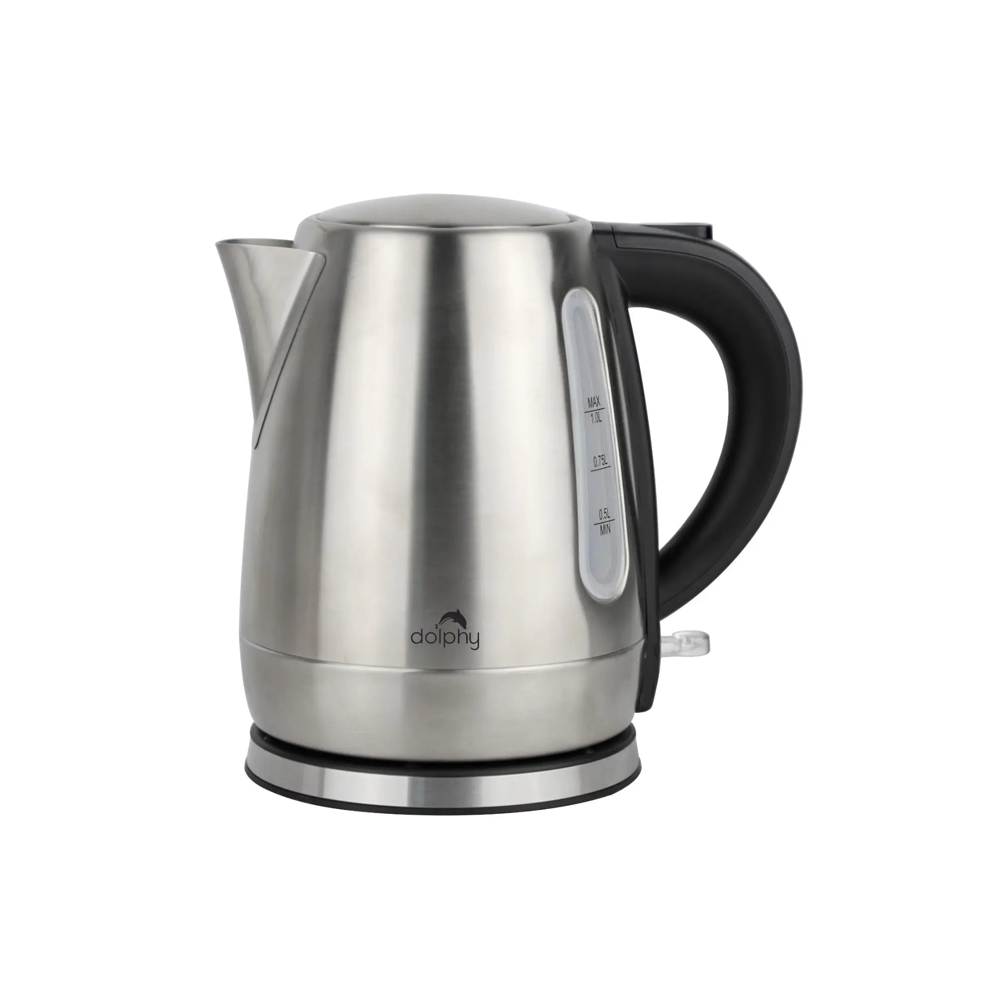 1.0L Stainless Steel Electric Kettle Black Wholesale Hub
