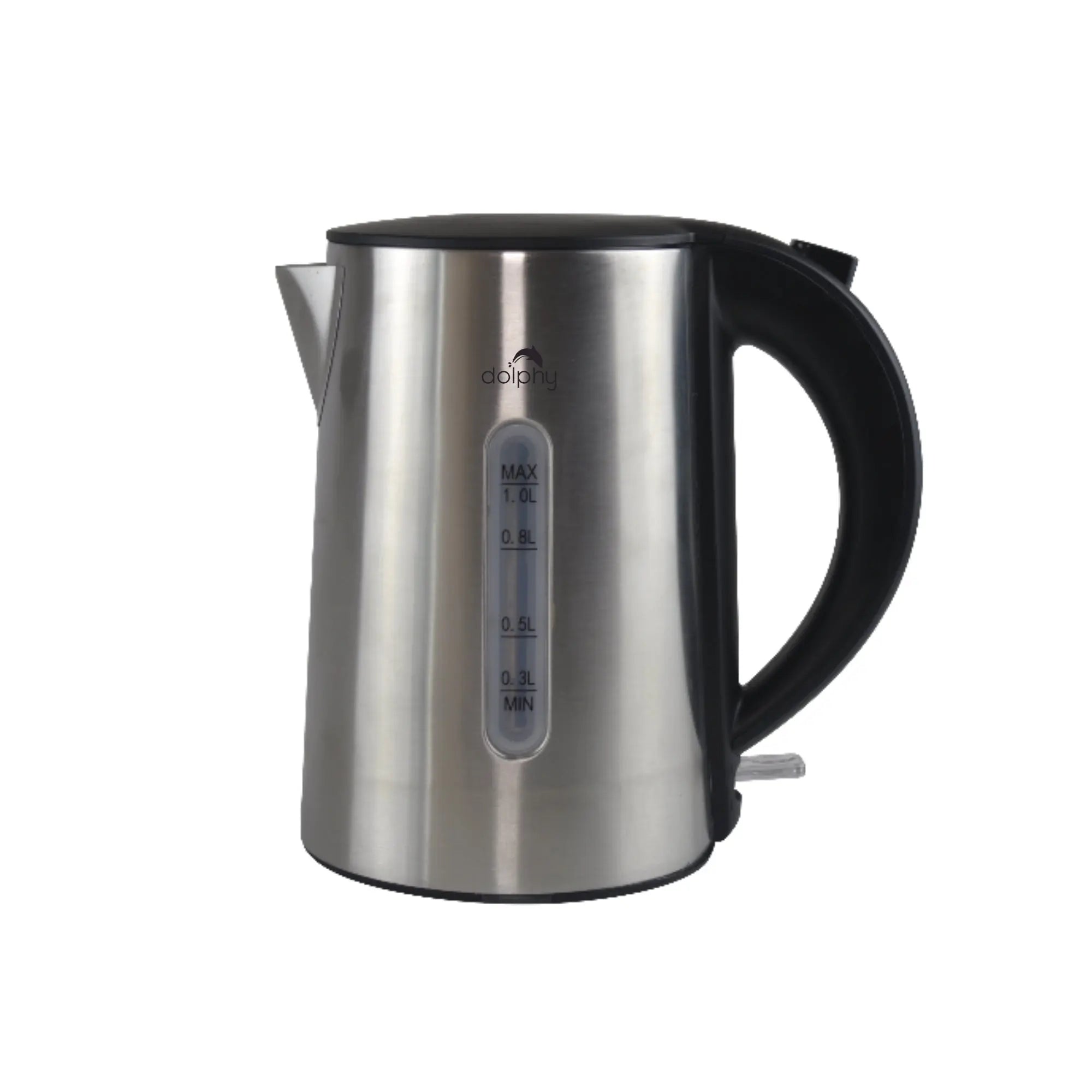 1.0L Brushed Silver Stainless Steel Kettle Wholesale Hub