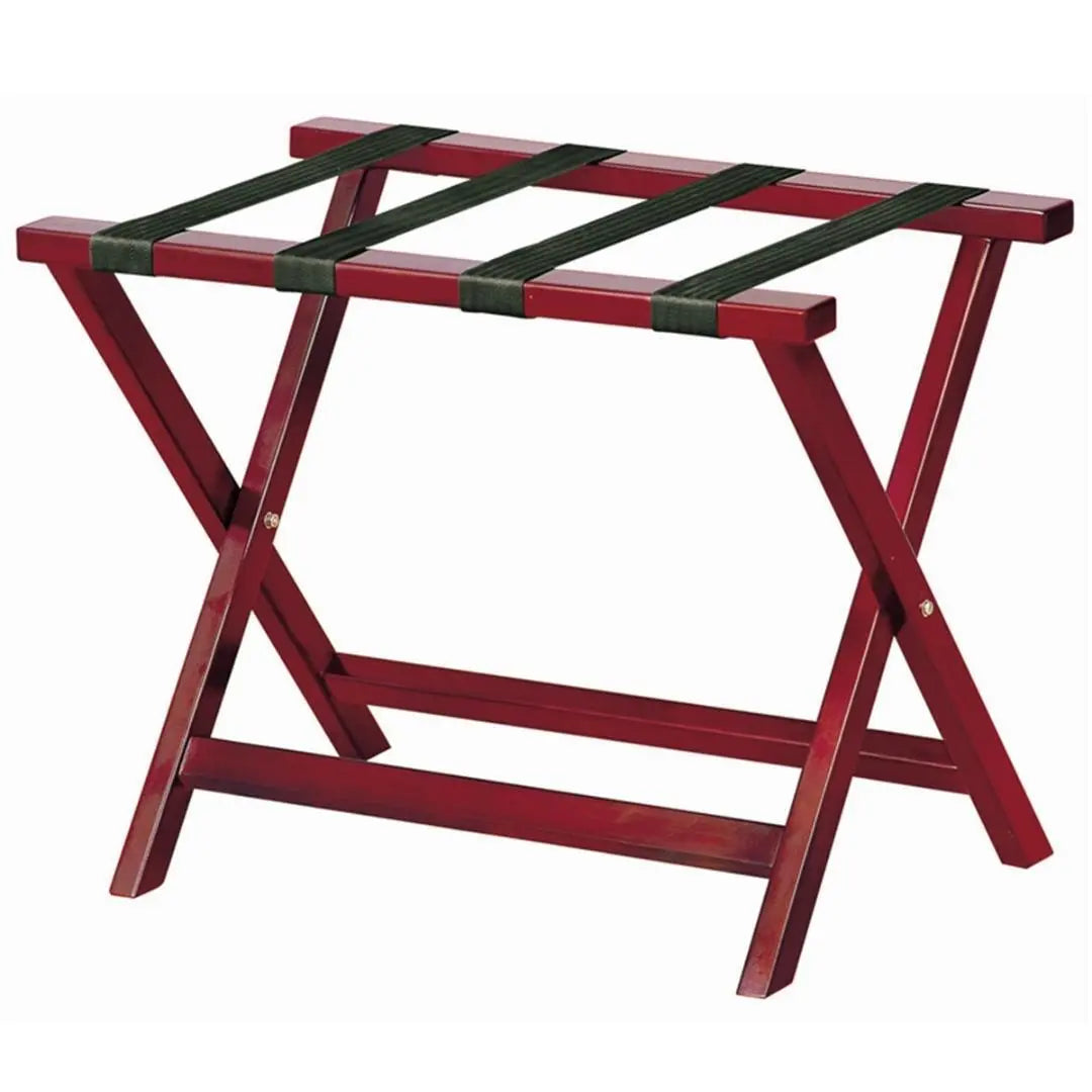Wooden Luggage Rack - Cherry Red Wholesale Hub