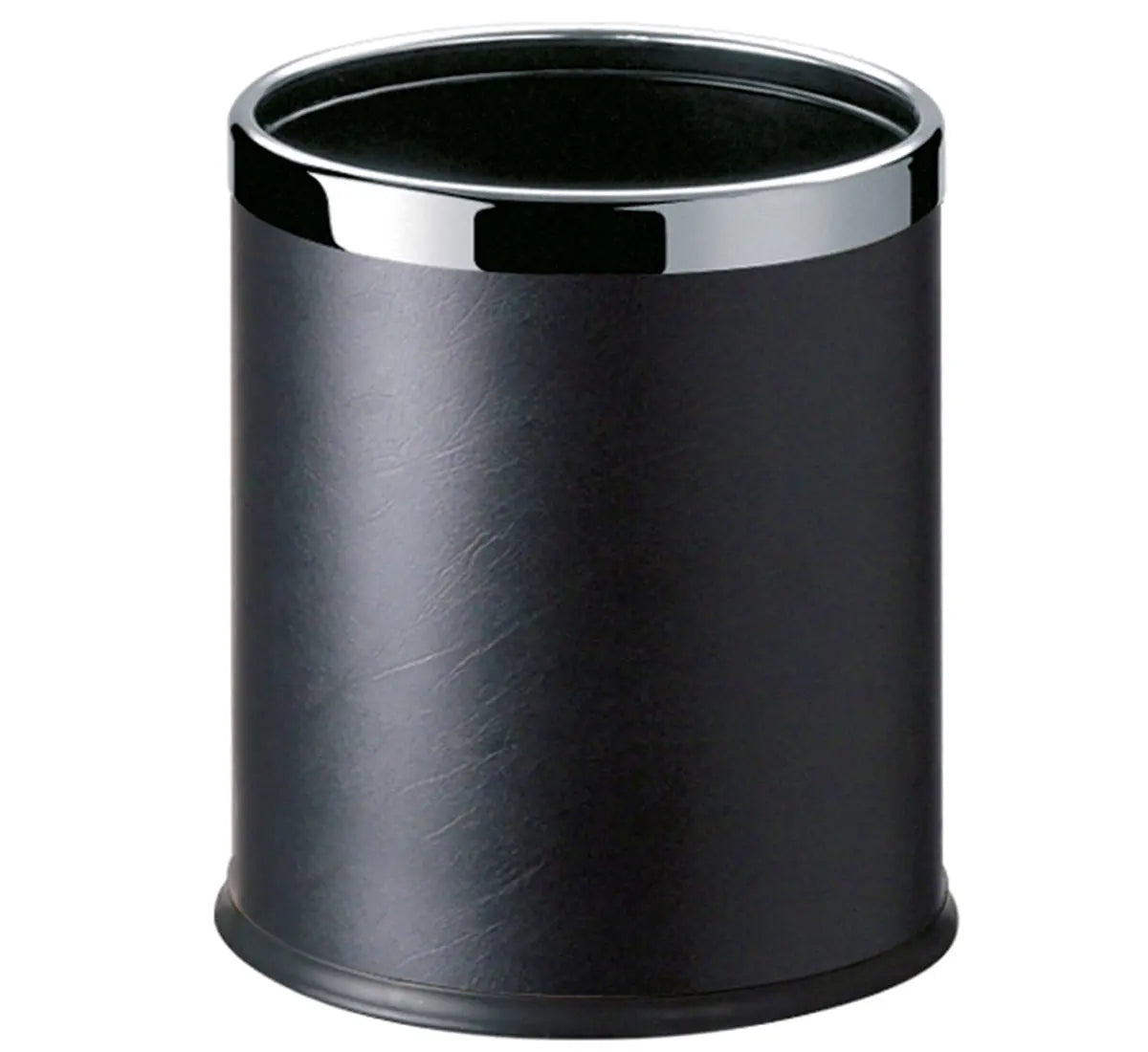 Round Leatherette Black Room Bin Wholesale Hub