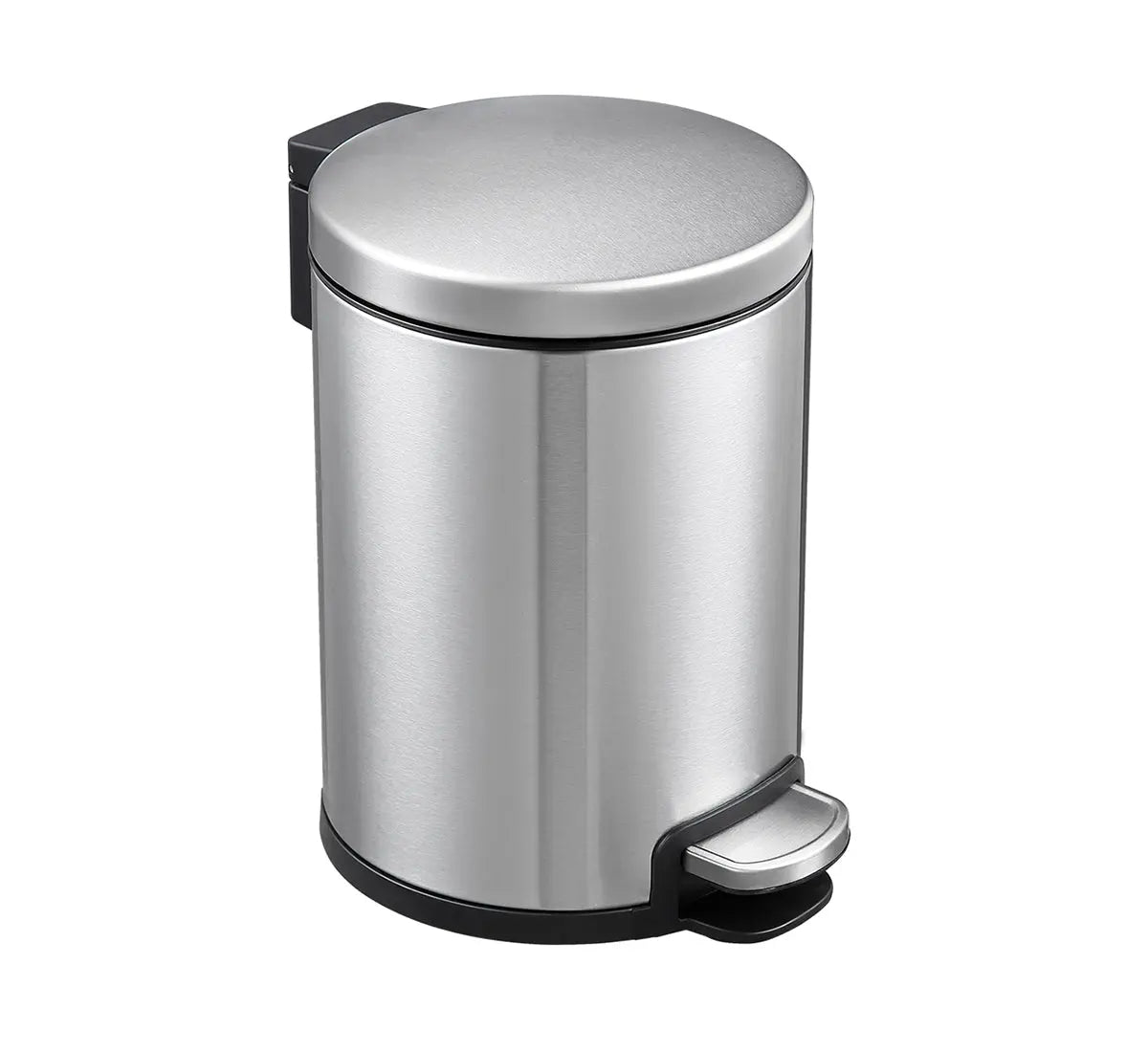 Round Soft Closing Stainless Steel PEDAL Bin- 3L Wholesale Hub