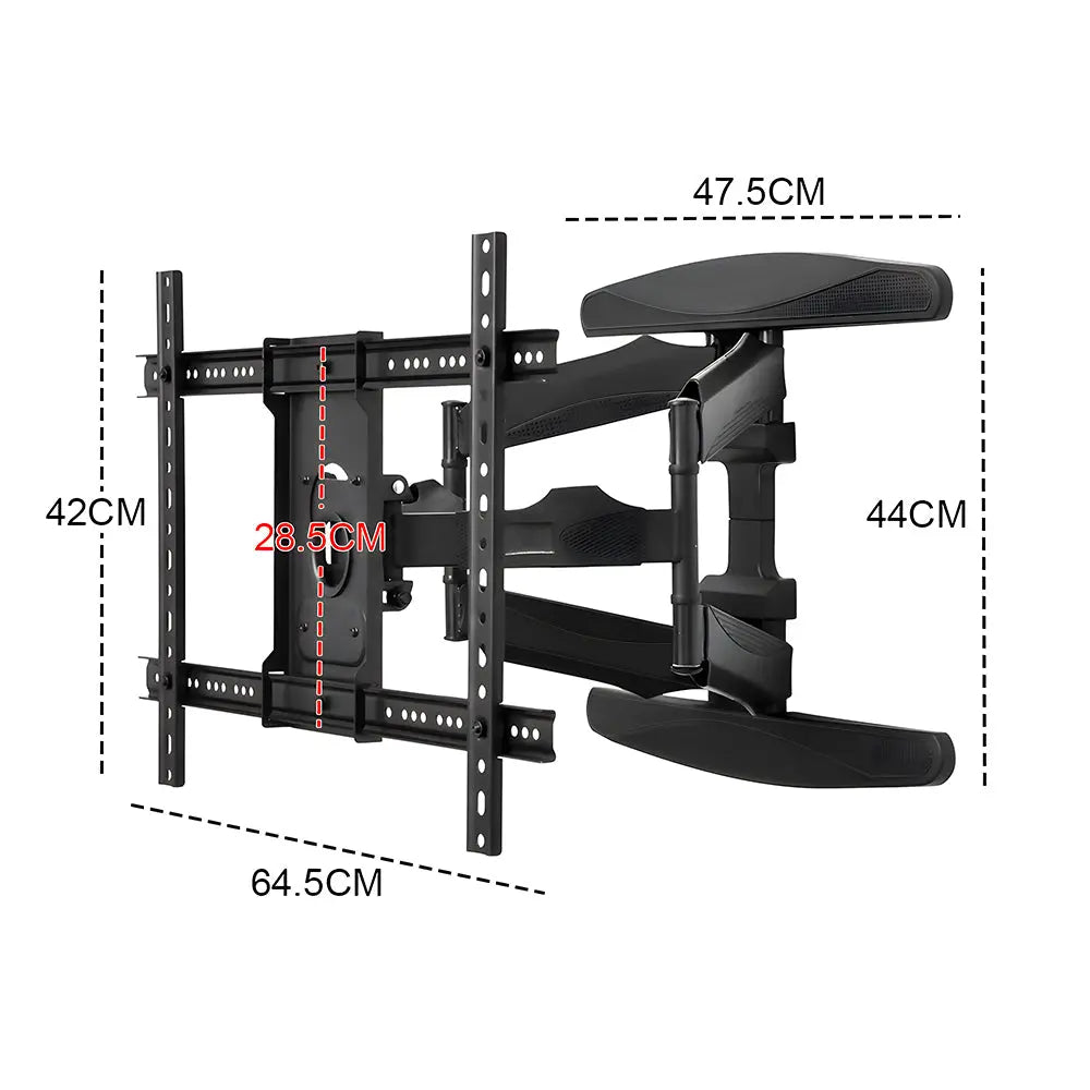 Telescopic Swivel and Tilt TV Monitor Wall Mount Bracket Load up to 85kg Full Motion Long Arm Bracket Max 48.5cm Extension For Most 32-80 inch Flat TVs Wholesale Hub