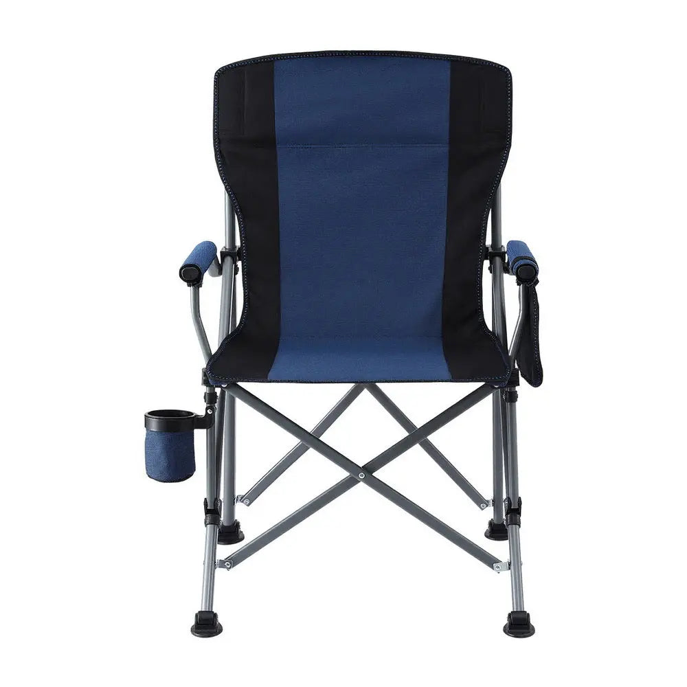 Weisshorn Camping Chair Folding Outdoor Portable Seat Lightweight Beach Picnic Fishing Capacity 120KG Navy Blue Wholesale Hub