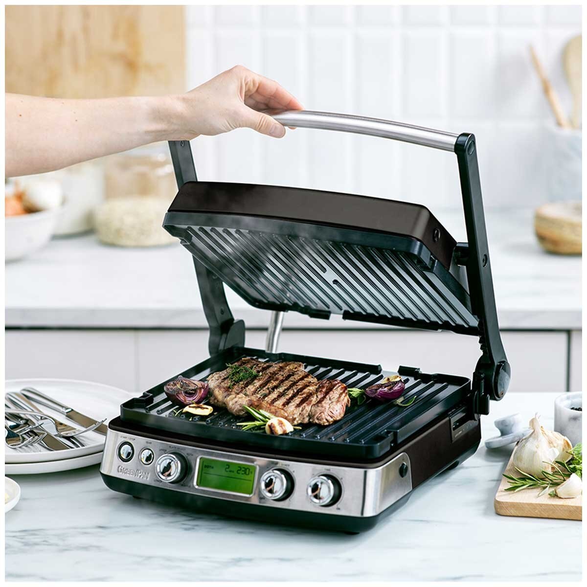 GreenPan Elite Contact Grill Matt Black CC006848-003